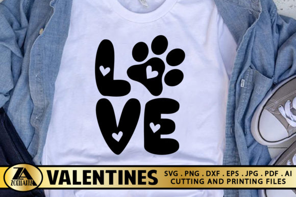 Review: Valentine Quote Dog Love Paw Print Heart