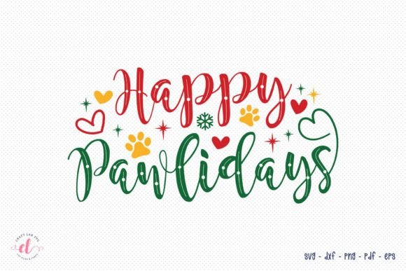 Reviewing Happy Pawlidays SVG, DXF, PNG, EPS, PDF