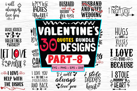 Reviewing the Love Valentine Quote Bundle 30 Designs