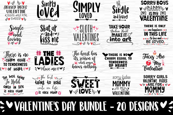Reviewing the Valentine Bundle 20 Quote Sayings for Embroidery