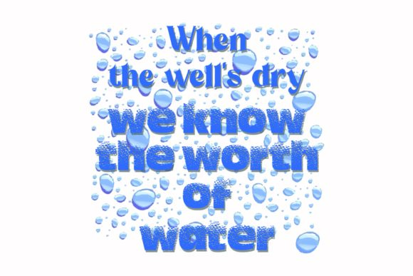 Reviewing When the Wells Dry Quote Water for Embroidery